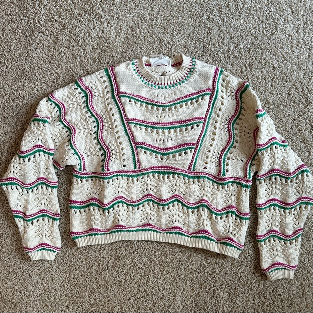 Ba&sh Chunky knit 90s style sweater